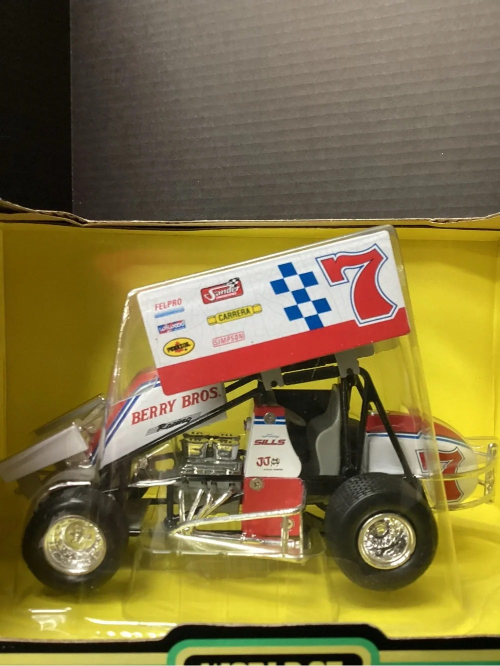 1994 #7 World of outlaws Johny sills Red & White collectible die cast cast